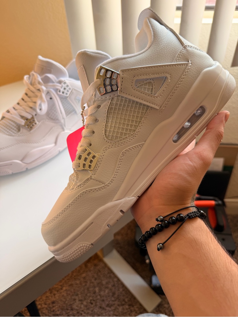 Air Jordan 4 Retro Pure Money Sneakers - Picture 4 of 7